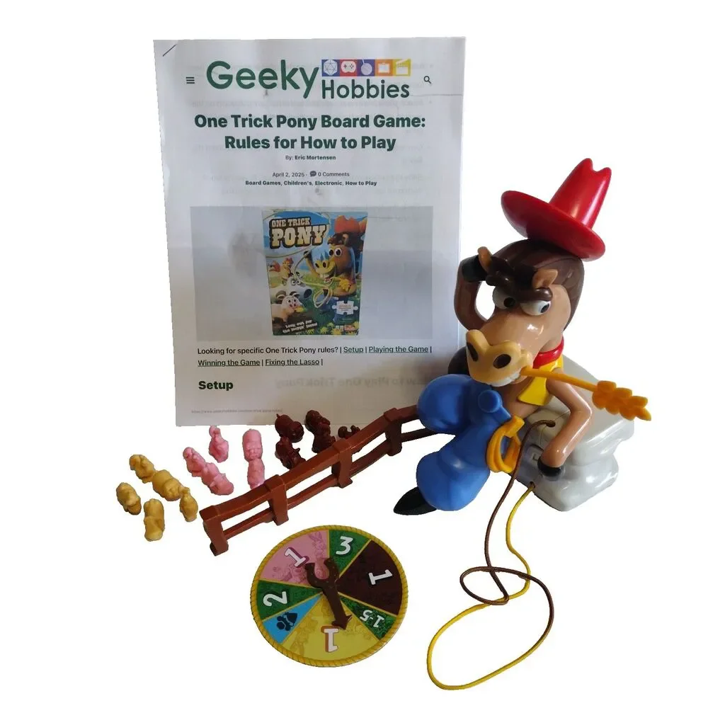 Goliath One Trick Pony Kids Game Animal Round-Up Ages 4+ Battery Op 2-5 players